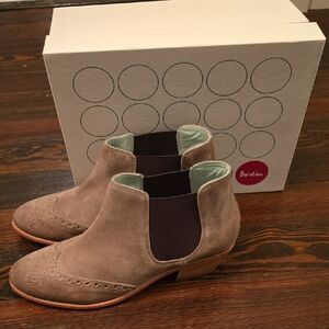 NWT Boden Suede Brogue Ankle Boots